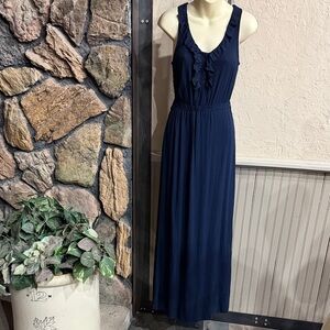 Elegant Navy Blue Maxi Dress
